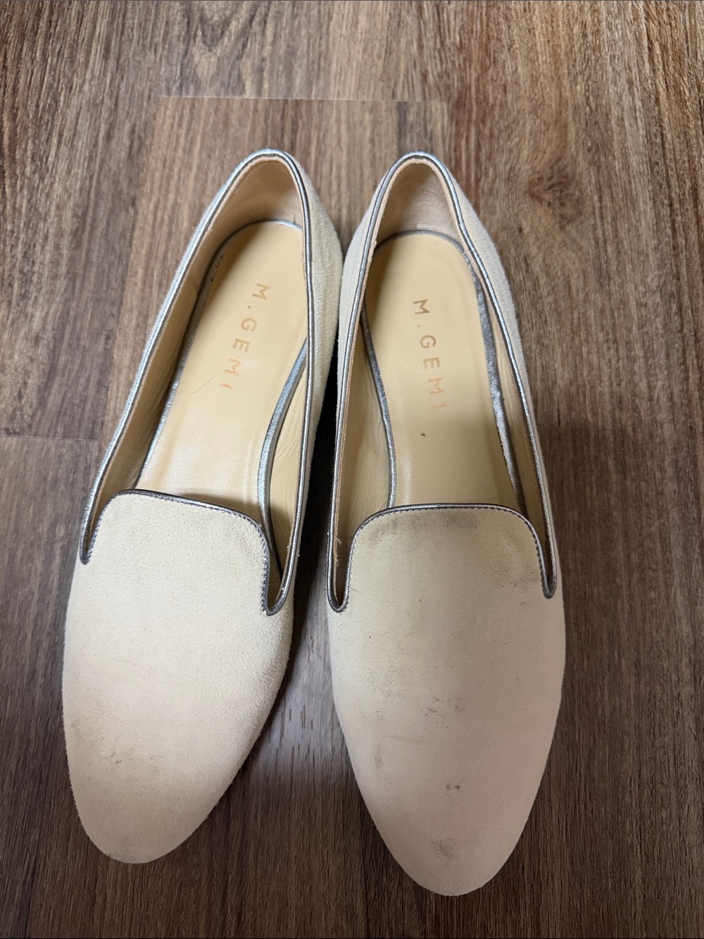 M. Gemi Beige Suede Flats